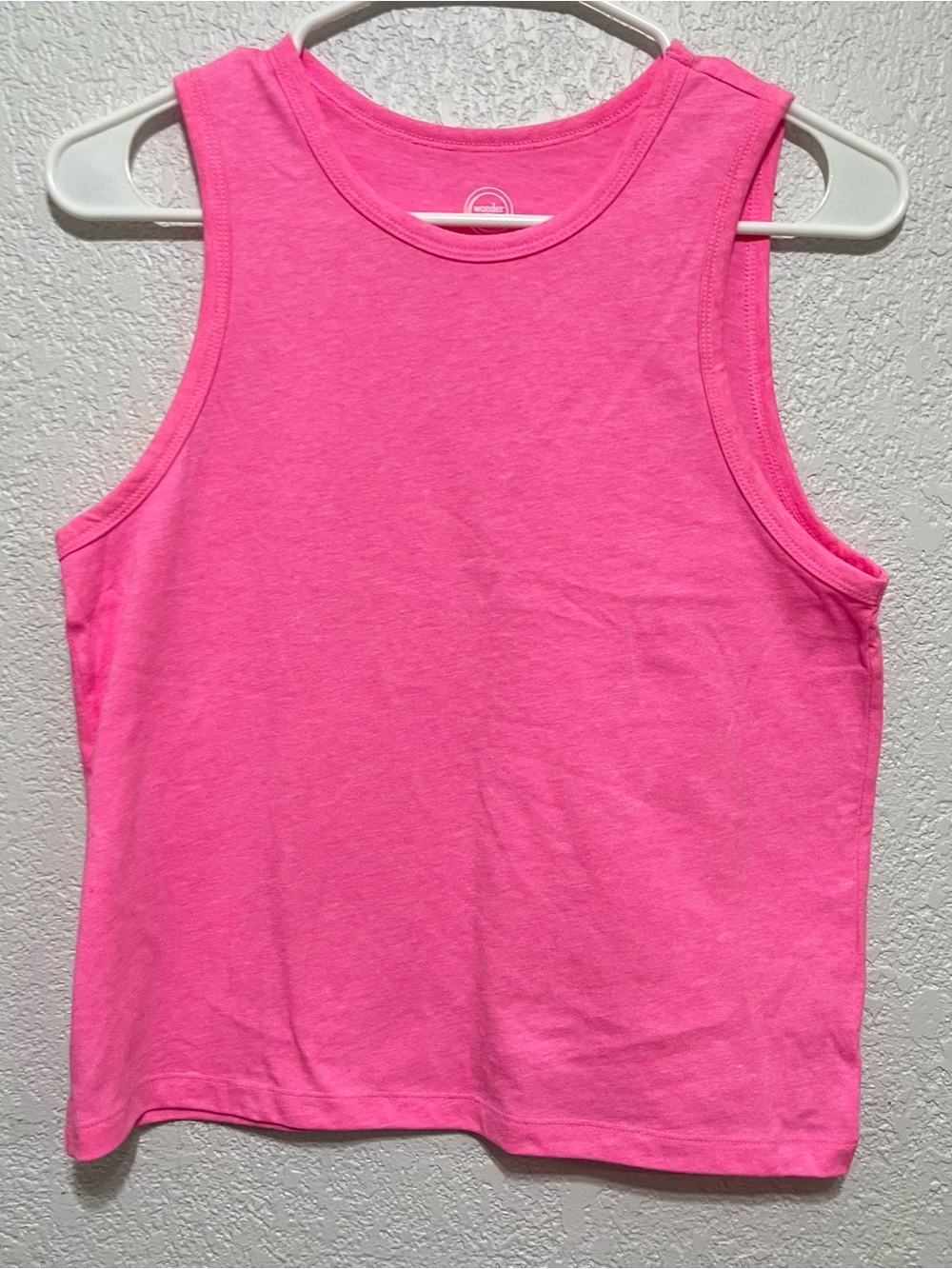 NWOT❗️Wonder Nation neon hot Pink Sleeveless Tank Top girls size L